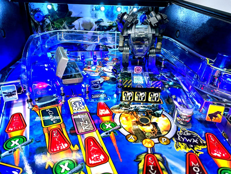 Avatar Pinball Machine - Upper Playfield